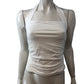 Branded Halter Neck Top Size S - UK 10 Women's Cream