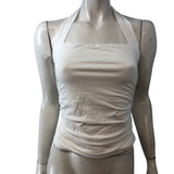 Branded Halter Neck Top Size S - UK 10 Women's Cream