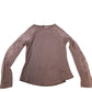 River Island UK8 Women's Long Sleeve Top with Lace Panels in Dusty Pink