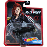 Hot Wheels Marvel Black Widow Character Car 1:64 Scale Collectible Vehicle