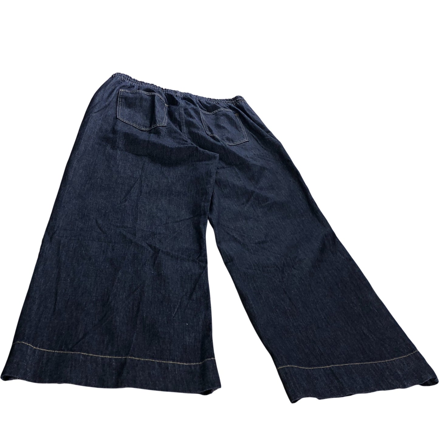 Branded Dark Indigo Elasticated Jeans - Size 18R