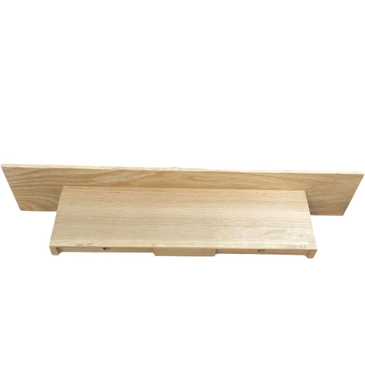 OAKERLAND Oak Wood Floating Picture Ledge Shelf 40cm Wall Storage