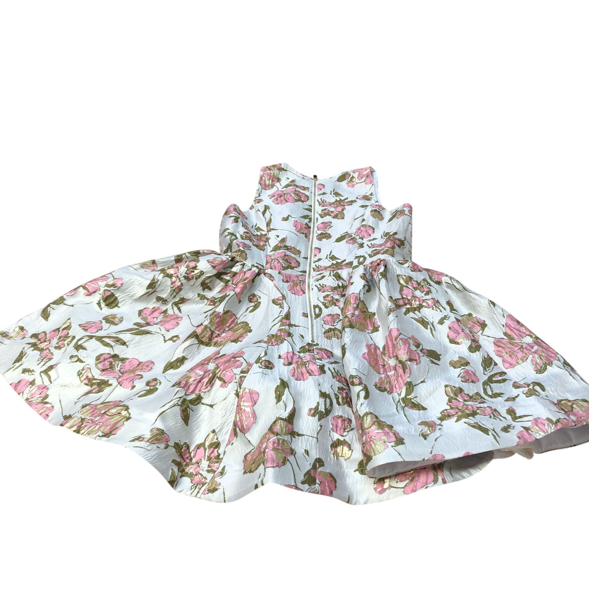 River Island Floral Party Dress Girls Size 12 with Glittery Neckline