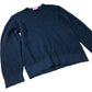 River Island Navy Waffle Knit Sweater Men's Medium Long Sleeve Casual