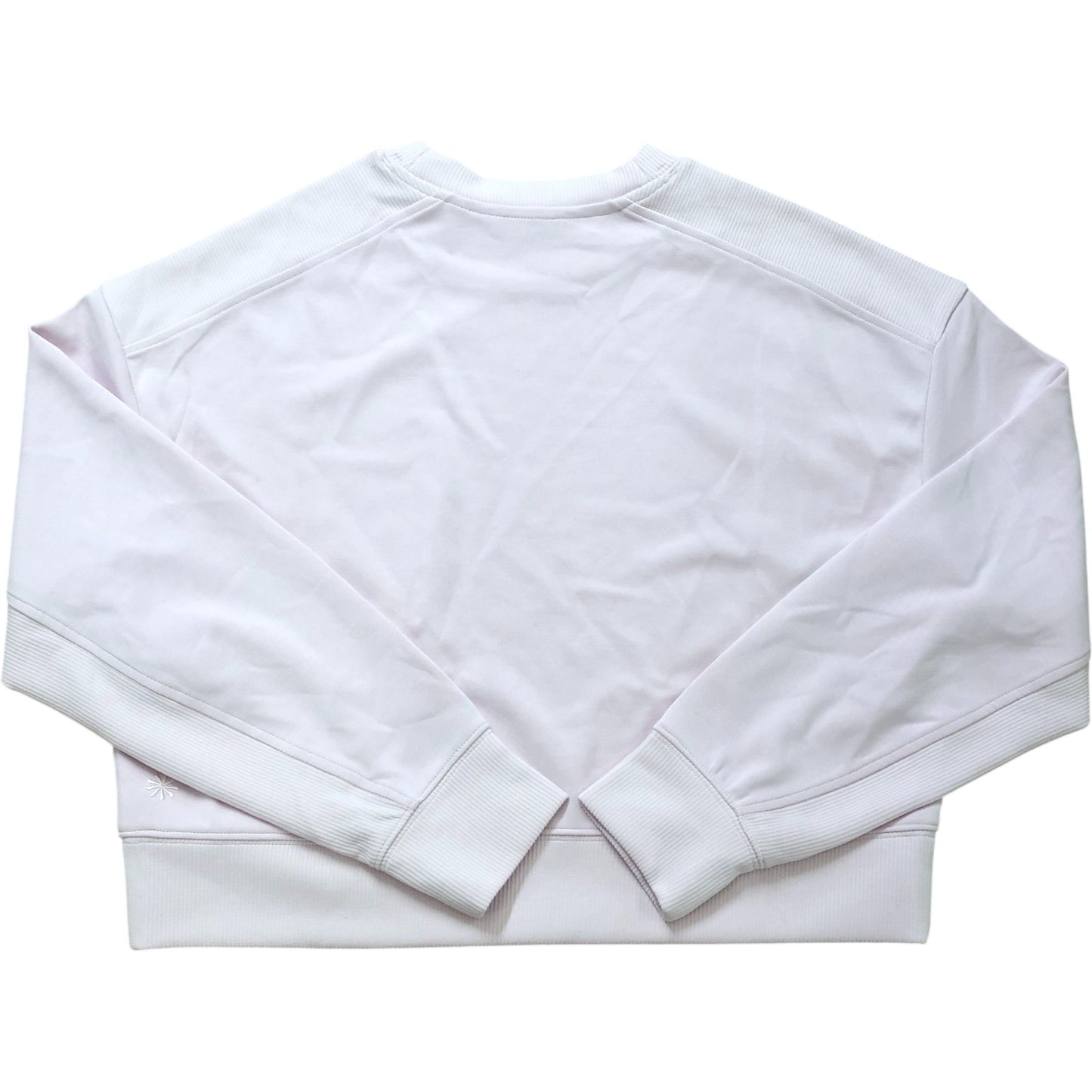 Athleta Seasoft Rib Crewneck Sweatshirt XS Women's Lightweight Pink Top
