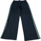 Baukjen Black Track Pants With Black Stripe UK12 Women's Stretchy