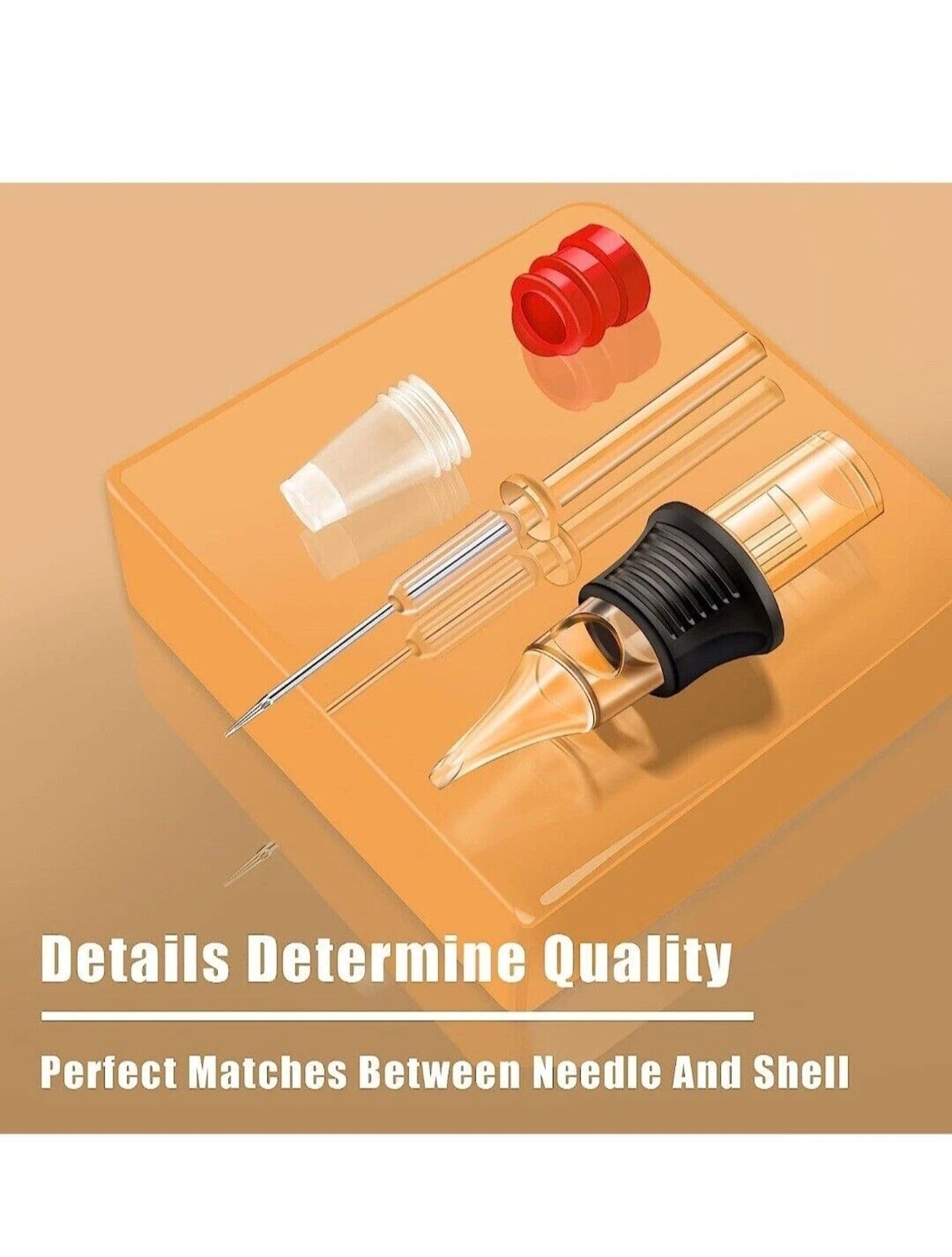 PEPAX Needle Cartridge 20 Pcs Safety Comfortable With Finger Tip For Tattooing