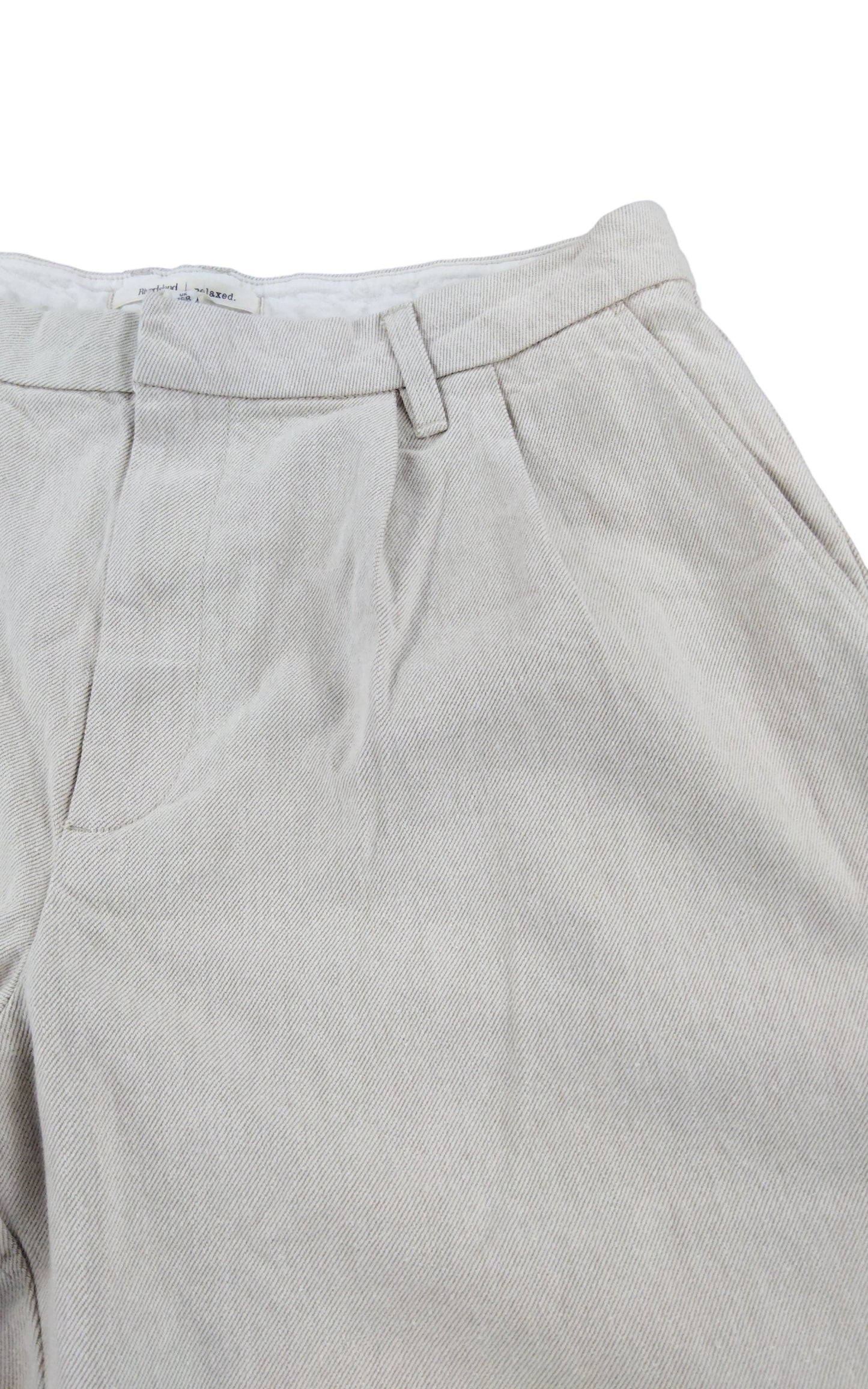 River Island 16R Women's Relaxed Chinos Trousers Cotton Beige Casual Wear