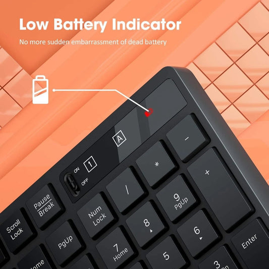 PC230A Wireless-Keyboard-and-Mouse-Set-UK, PONVIT Wireless Keyboard Ergonomic