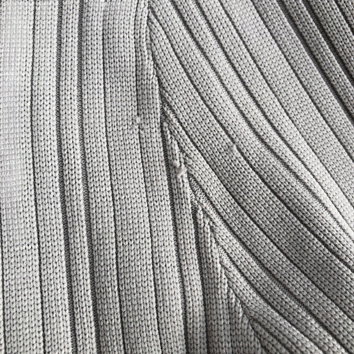 River Island Grey Ribbed Knit Sweater Pullover