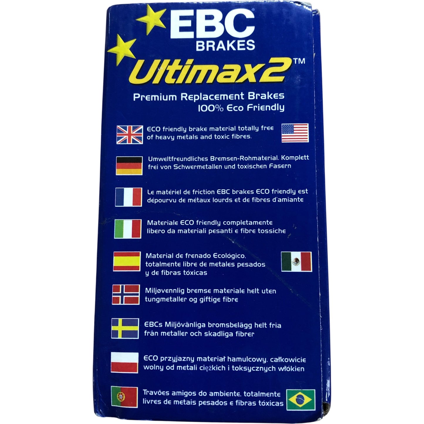 EBC Ultimax 2 DP1380 Front Brake Pads Eco Friendly for Citroen Renault 2001-06