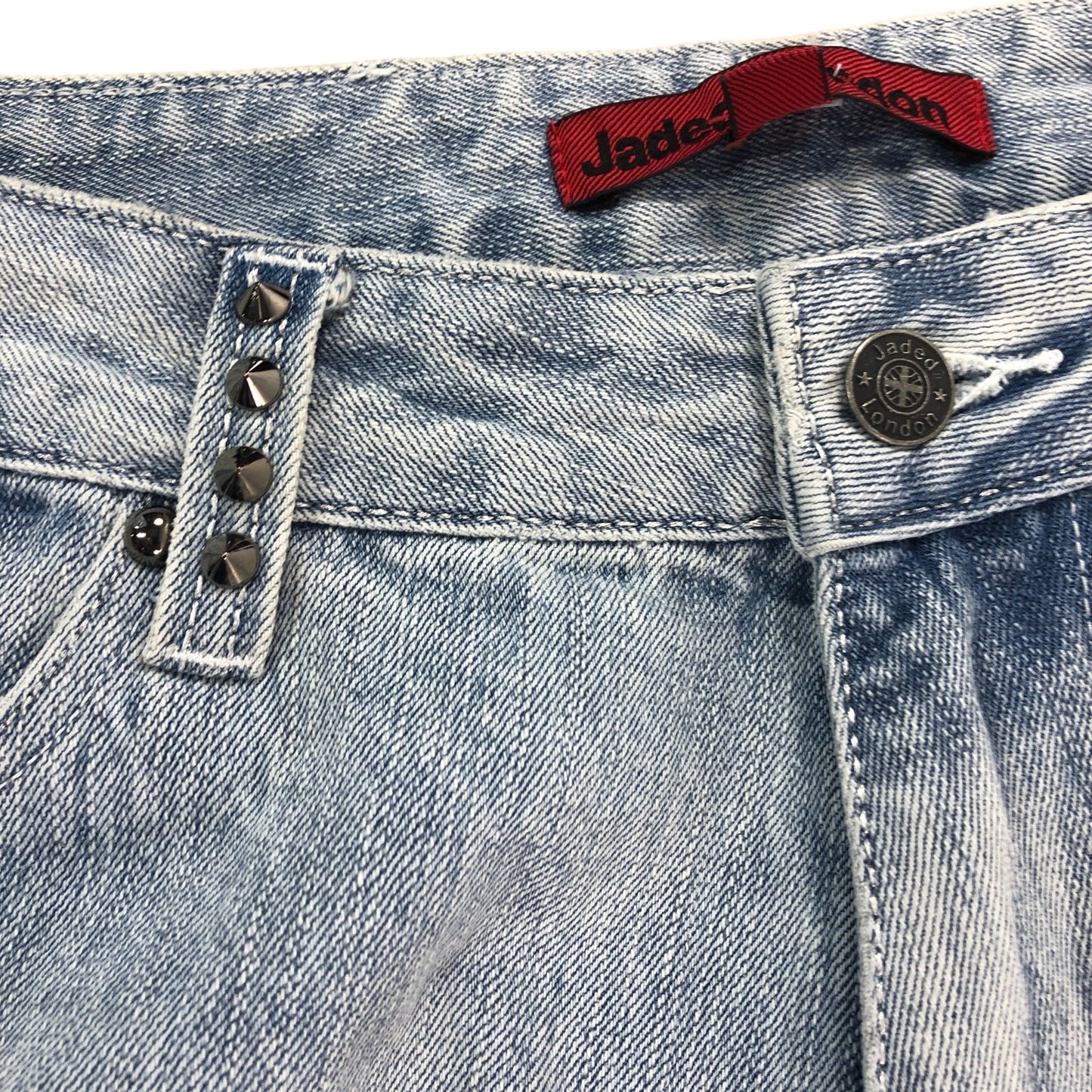 Jaded London Women's 32 Super Baggy Jeans Light Blue Size 14