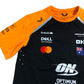 McLaren Formula 1 Team Race Shirt Men's Orange Black Sportswear Small