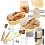 Sourdough Starter Kit For Beginner 1000ml Bread Proofing Basket Set