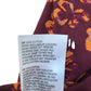 Floral Casual Shirt Men's Long Sleeve Burgundy Size M