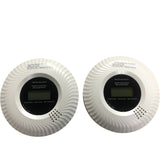 Smoke And CO Alarm JKD 515COM Battery Powered LCD Display 2 Pack
