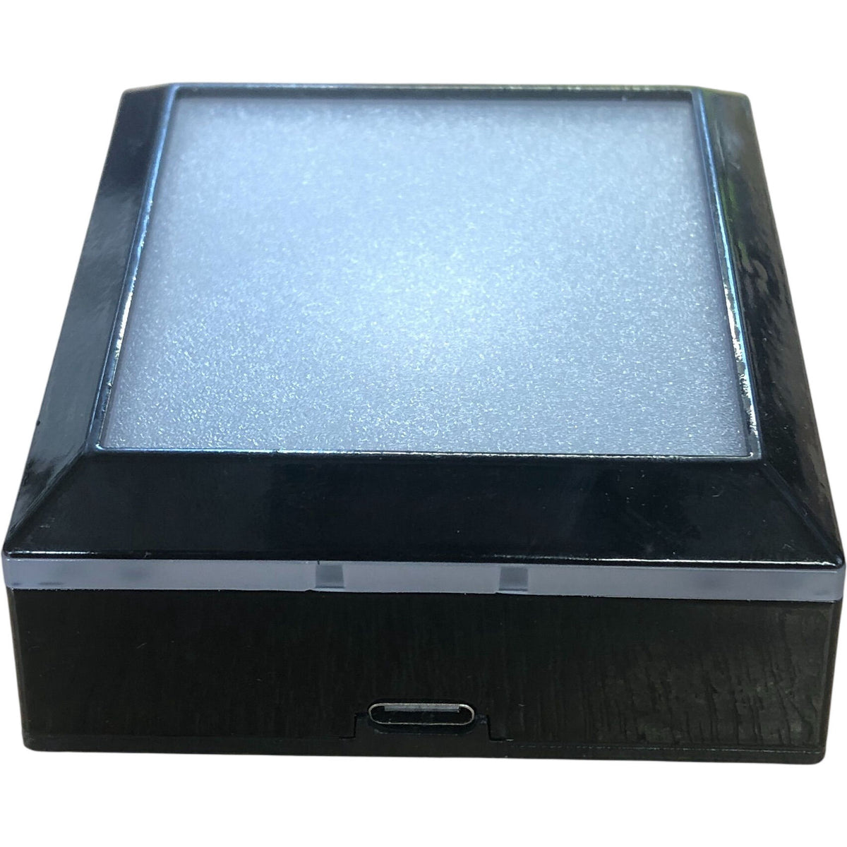 LED Square Touch Lamp With USB Cable Stylish Night Light Black Finish