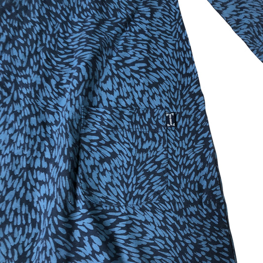 Weird Fish Women's Starshine Printed Jersey Dress Organic Cotton Blue Size 10