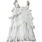 River Island Girls Frill Detail Dress White Summer Style Dress 6 Years