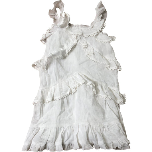 River Island Girls Frill Detail Dress White Summer Style Dress 6 Years