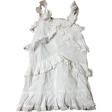 River Island Girls Frill Detail Dress White Summer Style Dress 6 Years