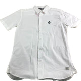 Firetrap White Muscle Fit Short Sleeve Shirt  Men's Casual Cotton Medium