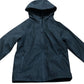 Kids Fleece Lined Shower Resistant Black Hooded Jacket