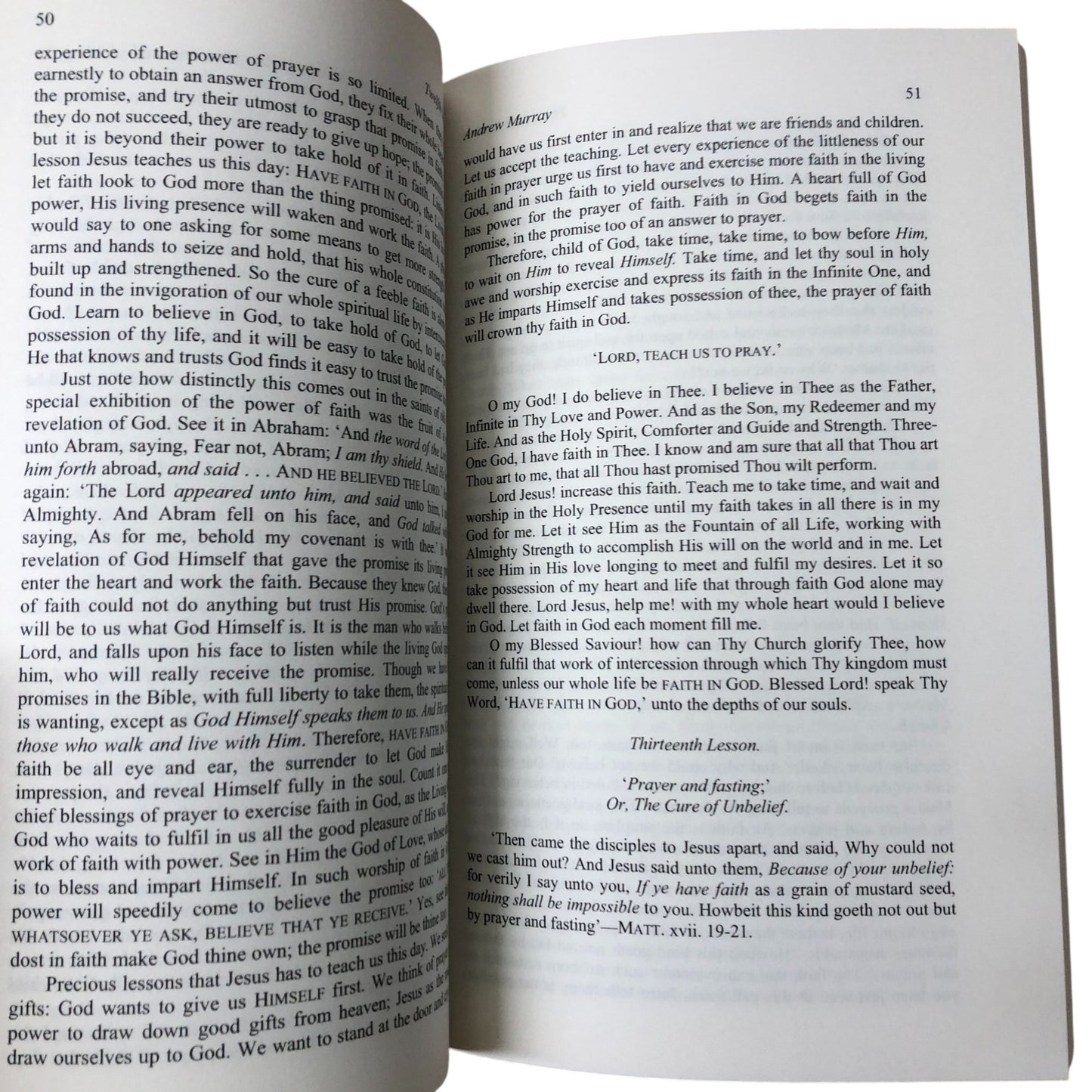 Andrew Murray With Christ In The School Of Prayer Print Book Used Very Good