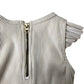 River Island Girls One-Piece Swimsuit Size 12-18 Months Cream Striped Ruffles