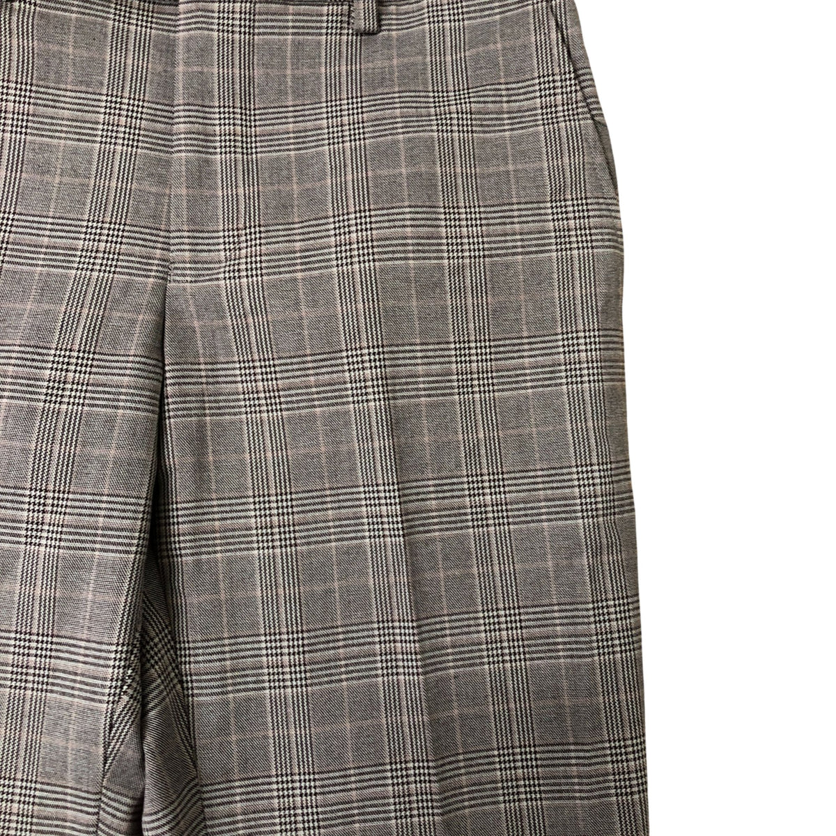 Joules Slim Fit Trousers Men's Check Pattern Formalwear Light Brown