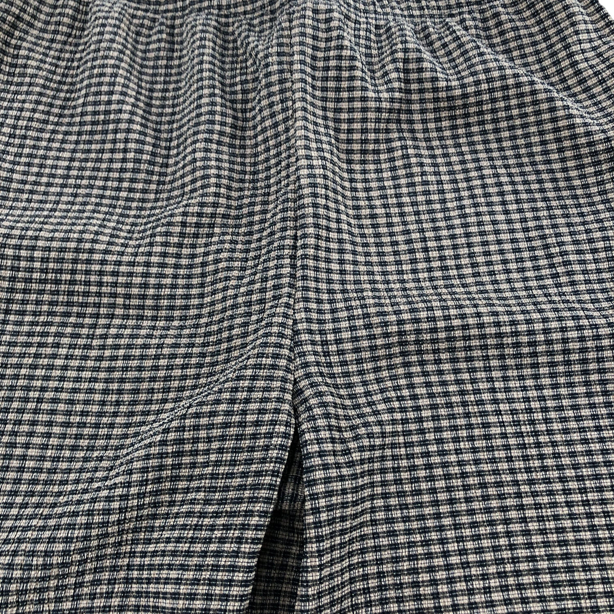 River Island Wide Leg Trousers UK12 Women's Check Print Stretchy Comfortable Fit