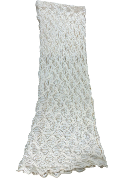 River Island UK4 Women's Cream Textured Midi Skirt Stylish Floral Pattern