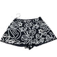 River Island Black White Abstract Print Women's Shorts Size 12