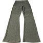 River Island  Flared Trousers Women's Olive Green Striped Stretchy Material