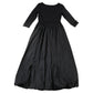 Black Long Sleeve Balloon Hem Maxi Dress Women's Casual Loose Fit 12
