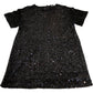 Sequin Dress Size 20 Women's Black Short Sleeve Party Wear Evening Dress