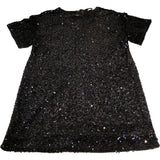 Sequin Dress Size 20 Women's Black Short Sleeve Party Wear Evening Dress