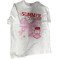 River Island Summer Nights T Shirt Kids 5-6 Years White Pink Casual Top