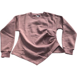River Island Asymmetric Taupe Relaxed Sweatshirt