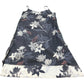 Floral Print Dress UK10 Women's Casual Cotton Sleeveless Grey