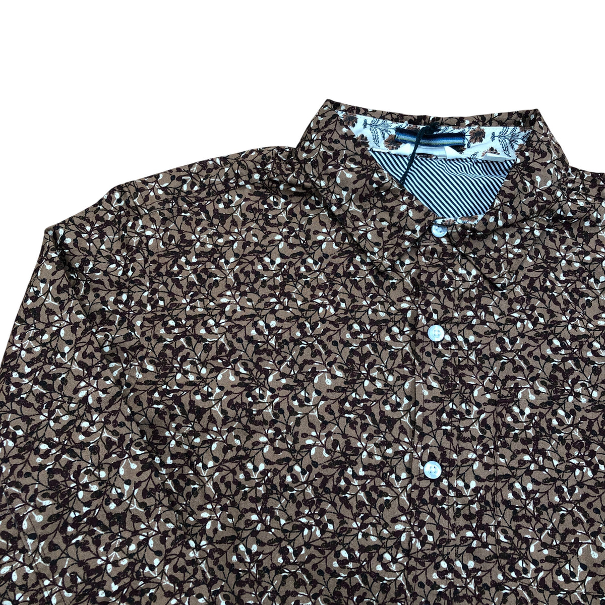 Mini Twig Printed Shirt Brown Floral