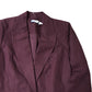 Women's Burgundy Smart Blazer Jacket Stylish Design Size XL