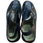 Stylish Black Sandals With Zip Detail Men's Comfortable Footwear UK11