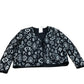 Bohemian Style Black And White Quilted Jacket Women Casual Chic UK16