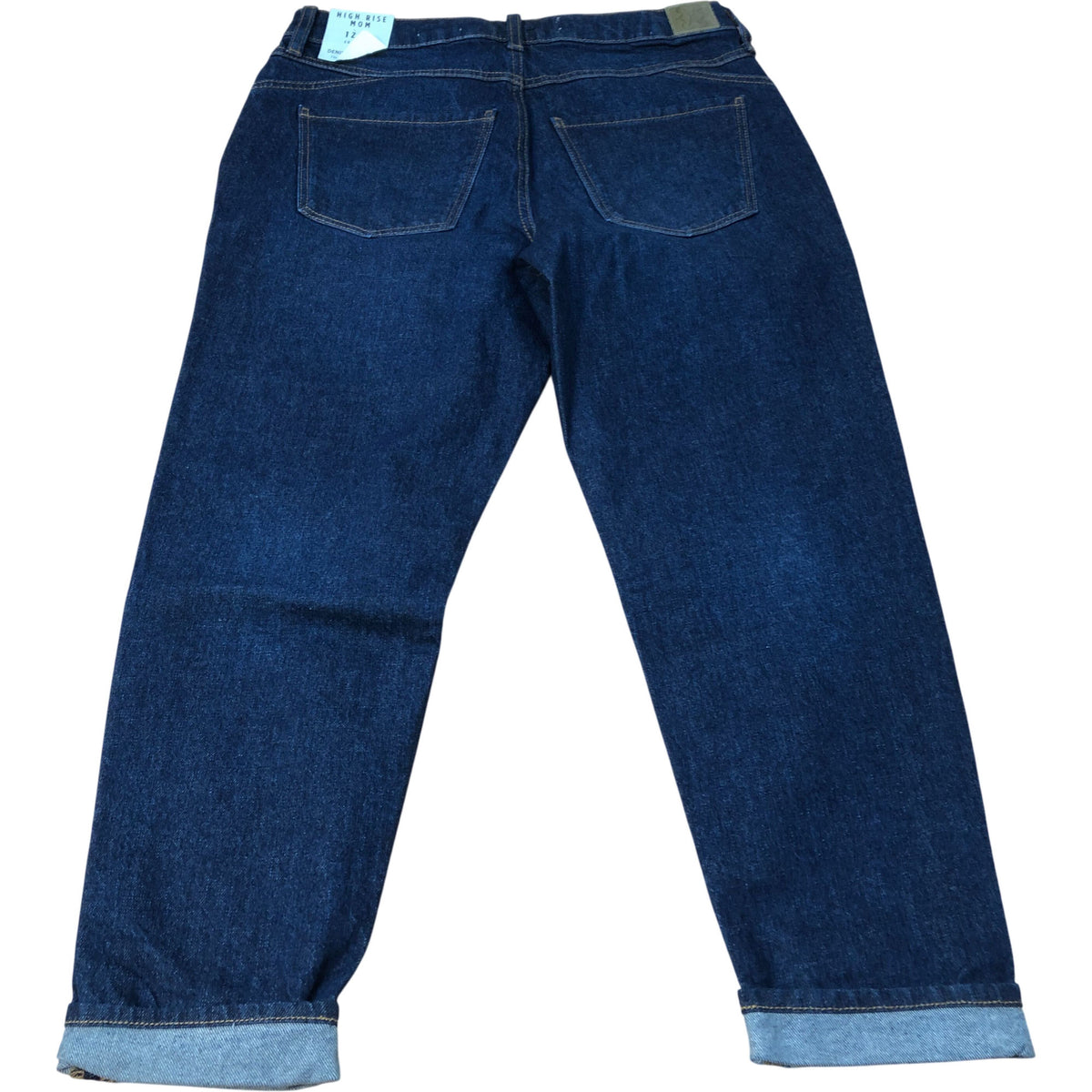 River Island High Rise Mom Jeans Women's Dark Wash Denim New with Tags