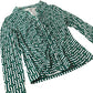 Boden Green Patterned Blouse Women's Button Front Long Sleeve UK12