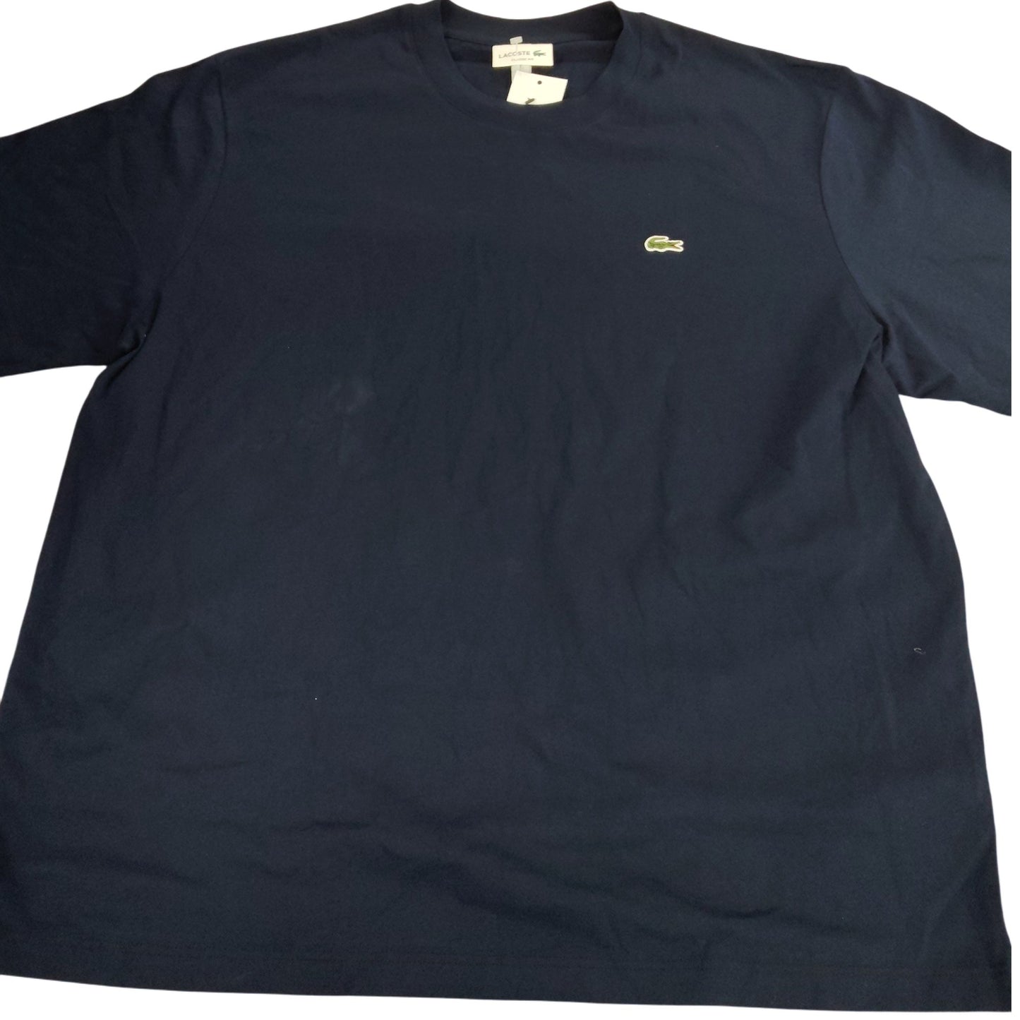 Lacoste Classic Fit T-Shirt US XXL Men's Navy Blue Cotton Short Sleeve Tee