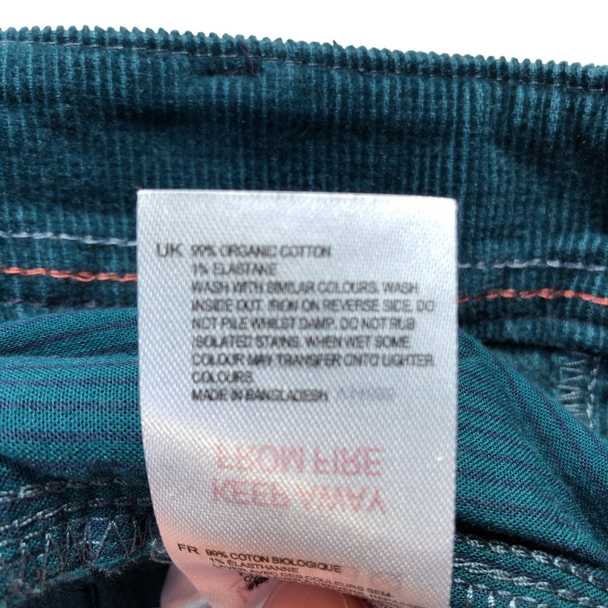 Jeans UK6 Womens Straight Fit Organic Cotton Colourful Trousers
