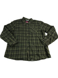 TOKYO LAUNDRY Check Shirt XXL Men's Casual Green Flannel Long Sleeve Top