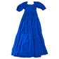 Blue Long Sleeve Dress Size 6 Women's Puff Sleeve Maxi Lightweight